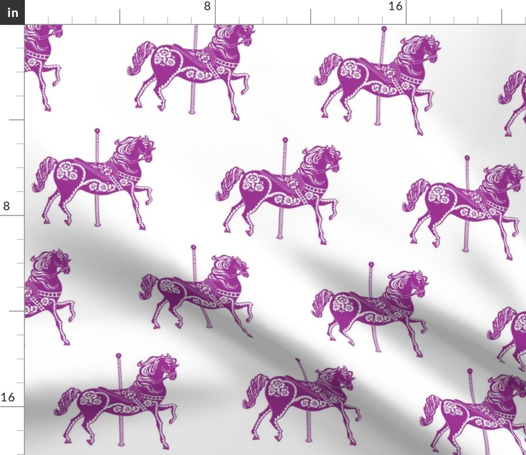 Carousel Horse in Perfectly Purple