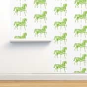 Carousel Horse in Galloping Green