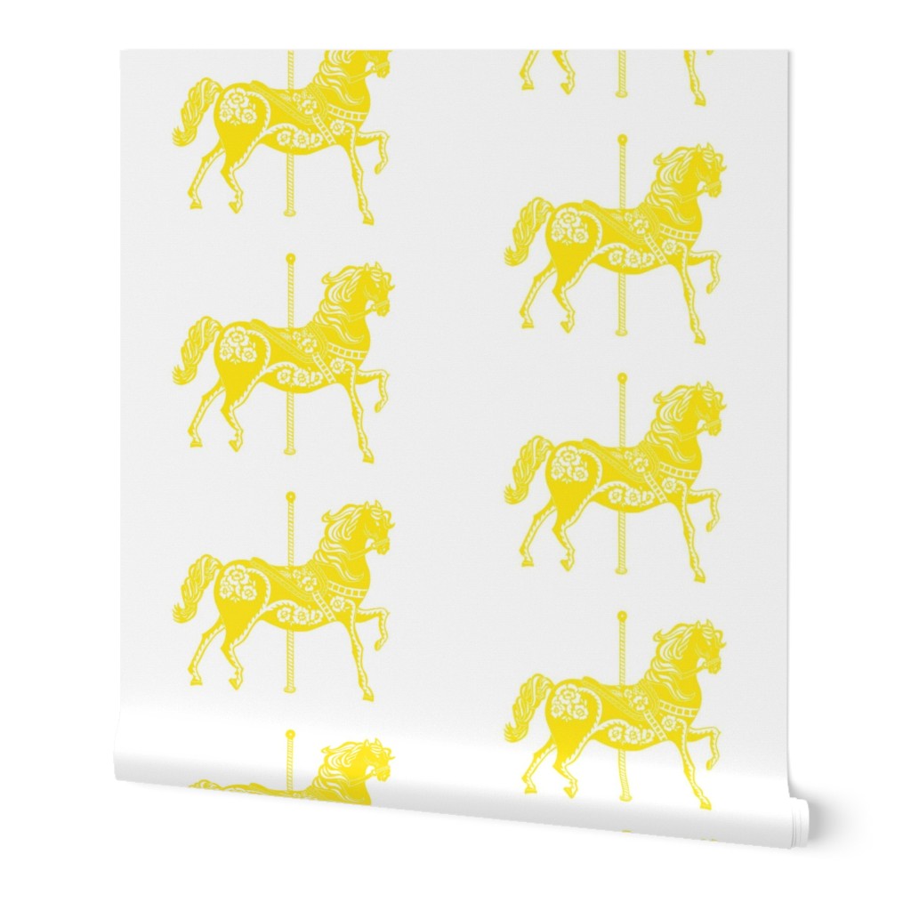 Carousel Horse in Yummy Yellow