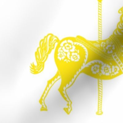 Carousel Horse in Yummy Yellow