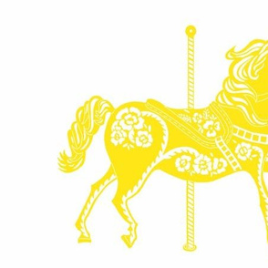 Carousel Horse in Yummy Yellow