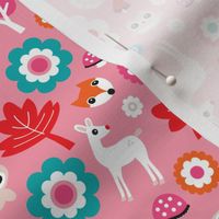 Cute nursery woodland animals for girls