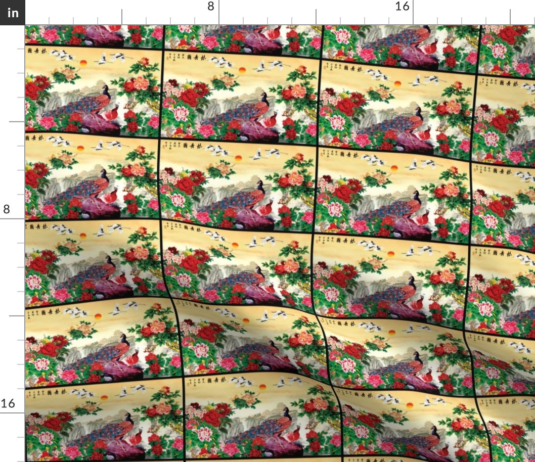 royal novelty thrones embroidery asian japanese china chinese oriental cheongsam kimono peacocks garden cranes birds sea imperial chinoiserie kings queens museum traditional rank regal korean kabuki geisha yuan ming qing dynasty tapestry vintage emperor e