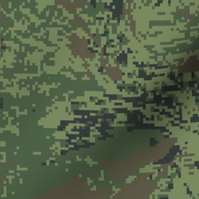 Woodland Tropical Jungle Digital Brush Camo