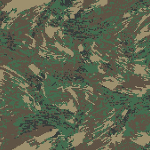 Woodland Temperate Digital Brush Camo