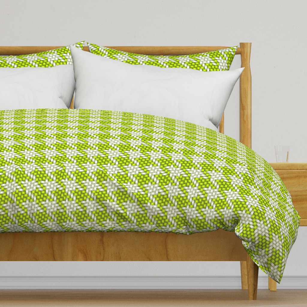 Big Honking Lime Green Houndstooth