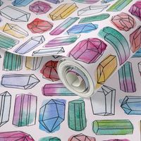 Watercolor Gemstones (large)