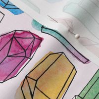 Watercolor Gemstones (large)