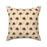 Palm Tree on Soft Peach