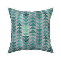 Tribal quilt (in turquoise) MED