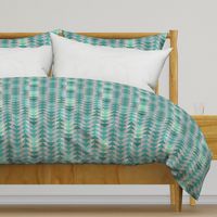 Tribal quilt (in turquoise) MED