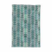 Tribal quilt (in turquoise) MED