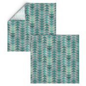 Tribal quilt (in turquoise) MED