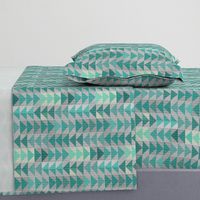 Tribal quilt (in turquoise) MED