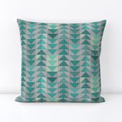 Tribal quilt (in turquoise) MED