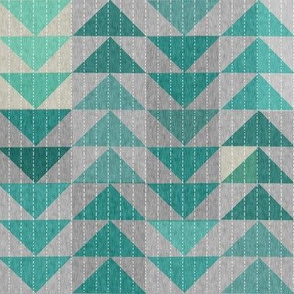 Tribal quilt (in turquoise) MED