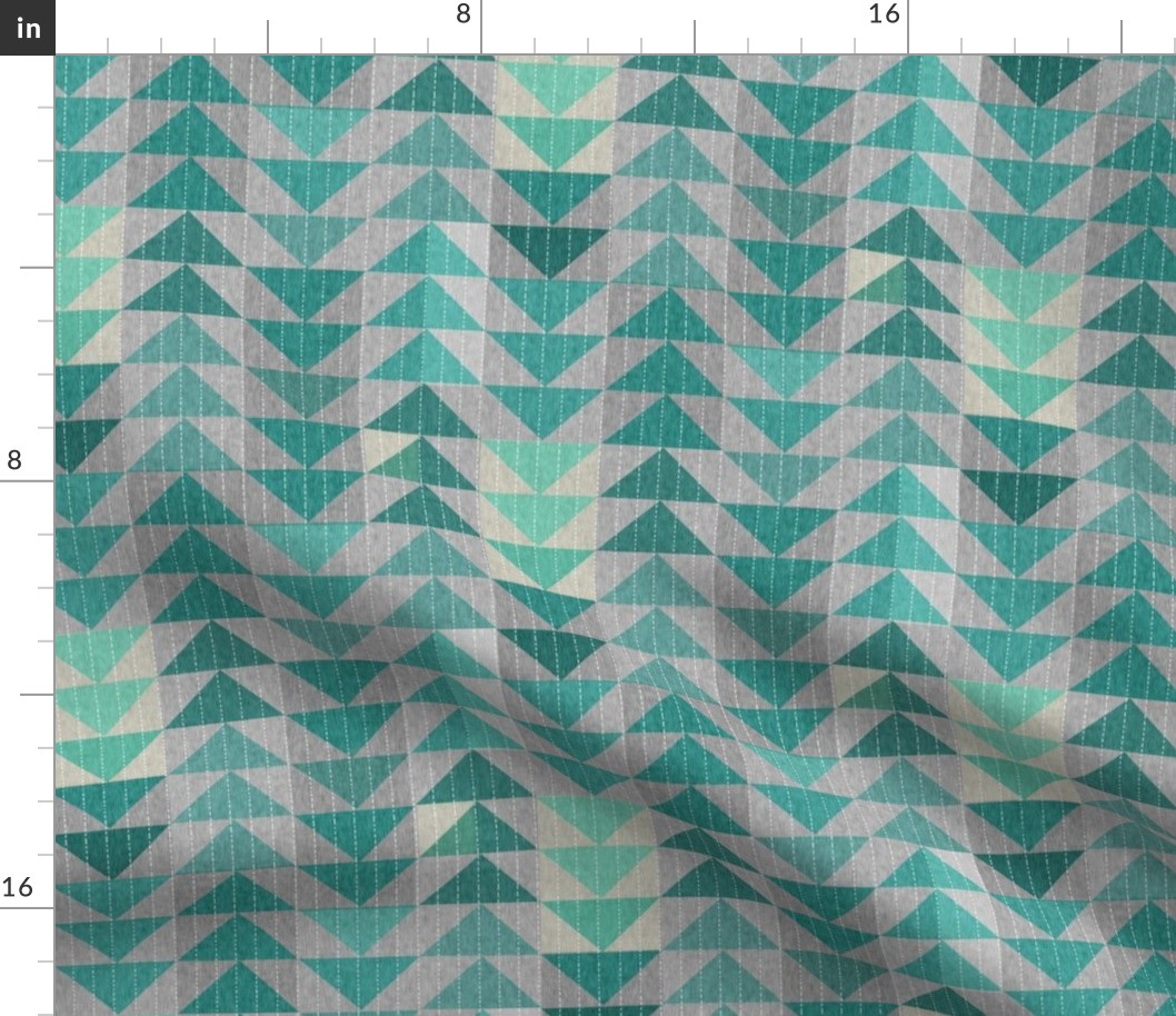 Tribal quilt (in turquoise) MED