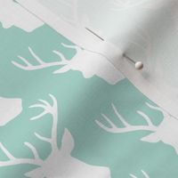 Stag Deer head pattern on mint