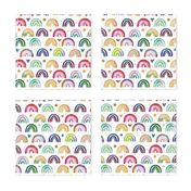 Colorful Watercolor Rainbows pattern