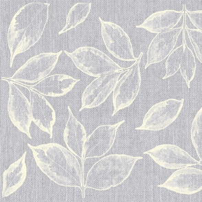 Grey and Cream leaves