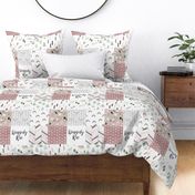 Kennedy Rae / Run Wild Woodland and Boho Florals Cheater Quilt