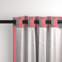 Coral and Grey Vertical Stripes