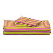 Lime Green and Hot Pink Preppy Stripes