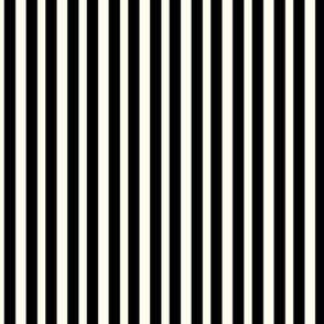 Black Stripes on Ivory - Vertical