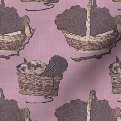 Woolen Knitin' n Kittens - lavender