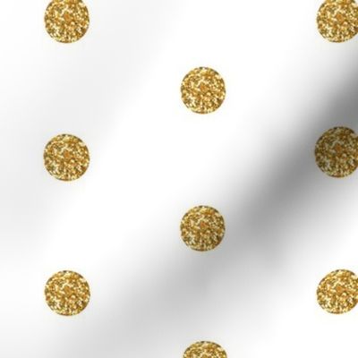 Polka Dot in Gold Glitter