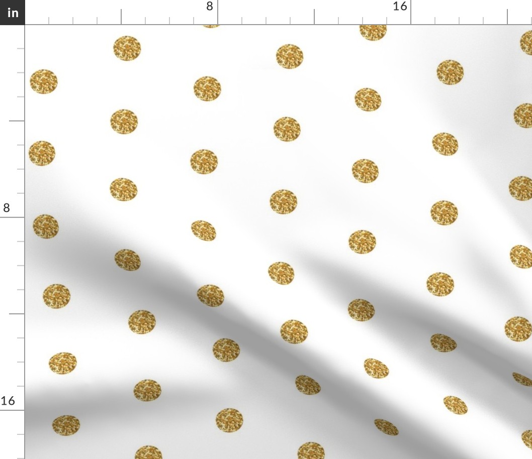 Polka Dot in Gold Glitter
