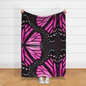 Pink Monarch Butterfly Wings