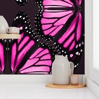 Pink Monarch Butterfly Wings