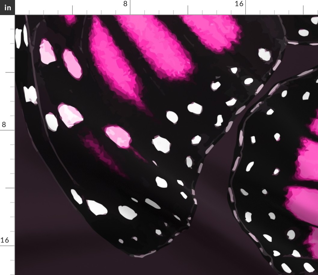 Pink Monarch Butterfly Wings
