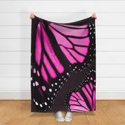 Giant Pink Monarch Butterfly Wings