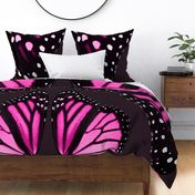 Giant Pink Monarch Butterfly Wings