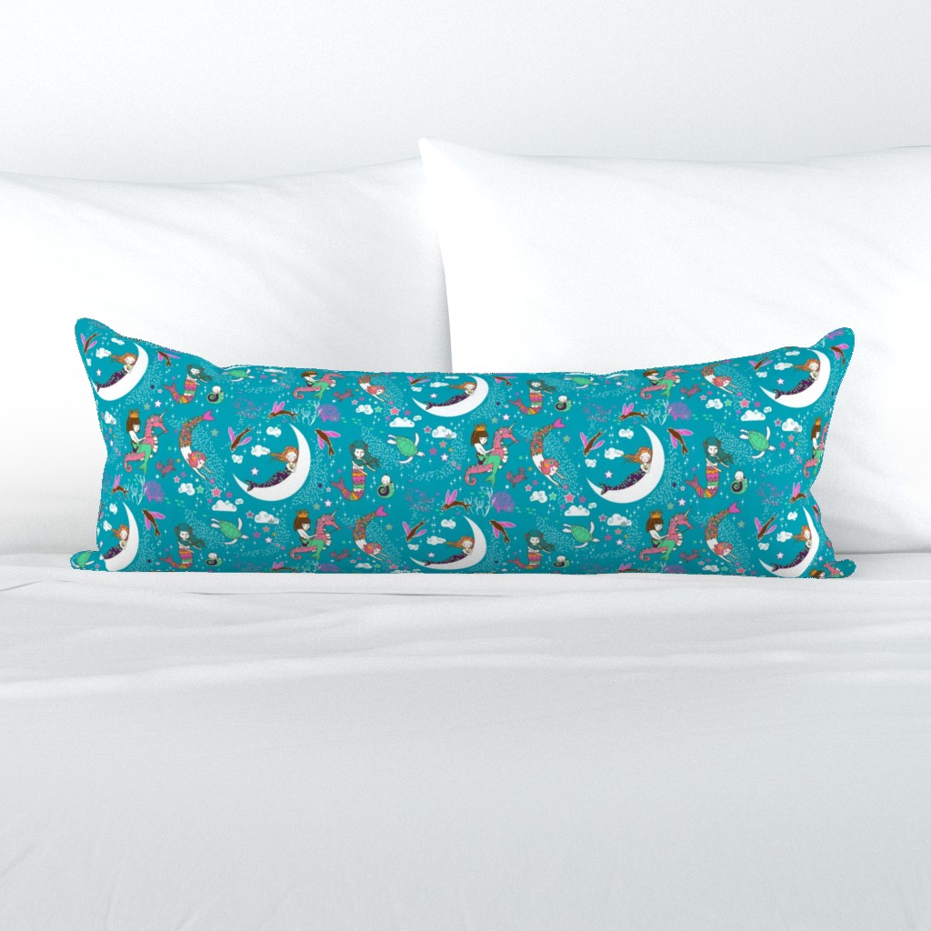 Mermaid Lullaby (teal) SMALL