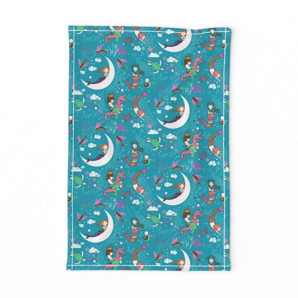 Mermaid Lullaby (teal) SMALL