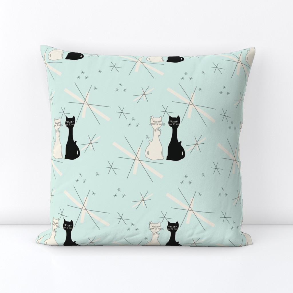 Mid Century Meowdern-Minty