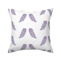 Owls - Soft Purple/White