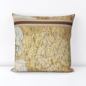 vintage map of Germany,  FQ