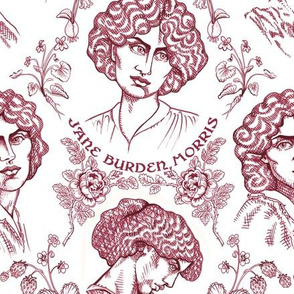 Jane Burden Morris Burgundy