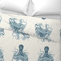 18" Octopus Pillow Squares in Sea