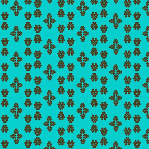 Hearts-brown teal