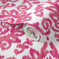 Pink Ikat Damask