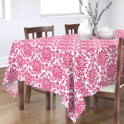 Pink Ikat Damask