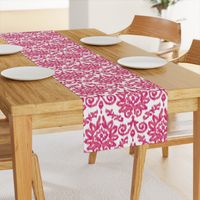 Pink Ikat Damask