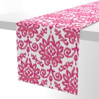 Pink Ikat Damask