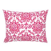 Pink Ikat Damask