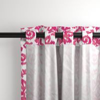 Pink Ikat Damask